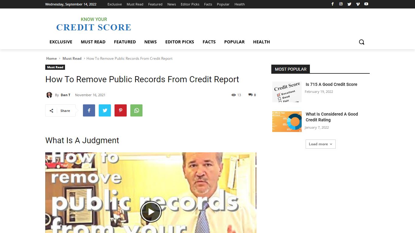How To Remove Public Records From Credit Report